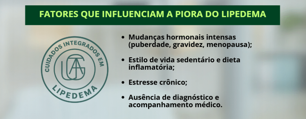 Fatores que influenciam a piora do lipedema: principais causas