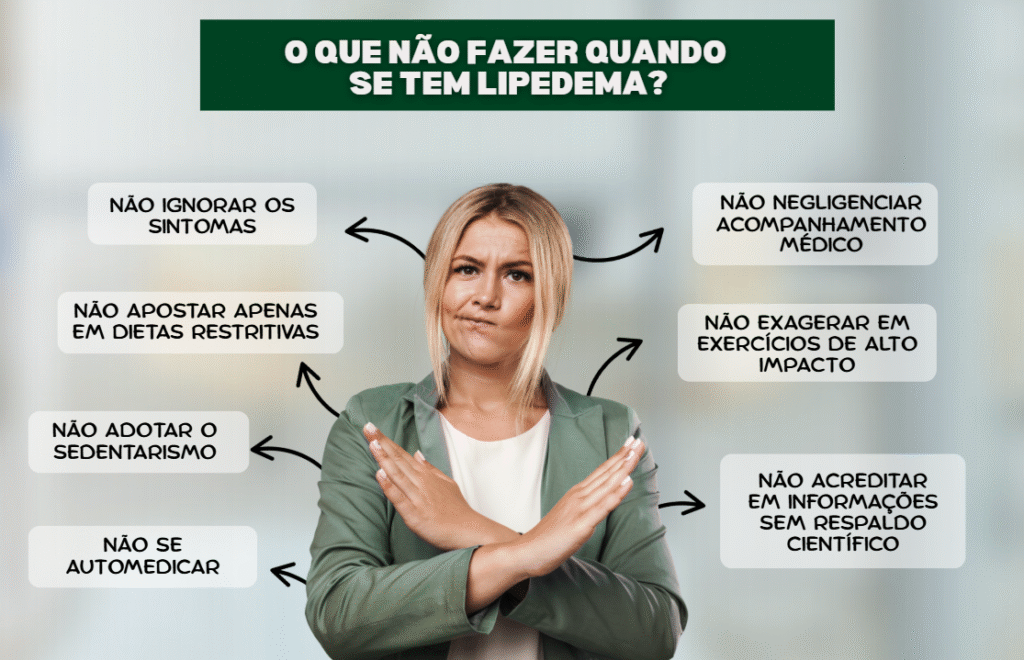O que Não Fazer Quando se Tem Lipedema: Principais Erros a Evitar