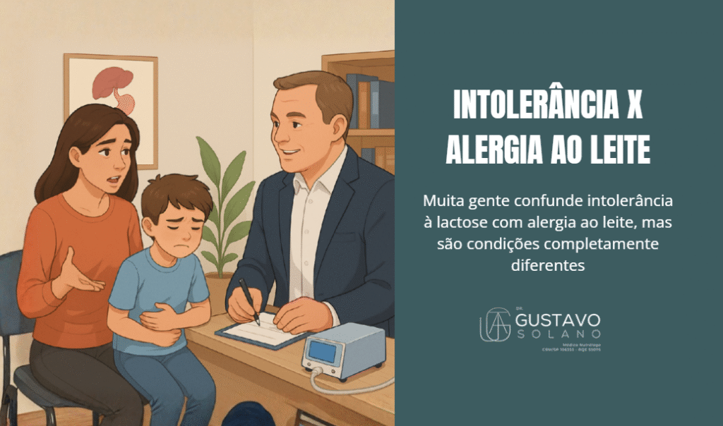3. Intolerância x Alergia ao Leite
