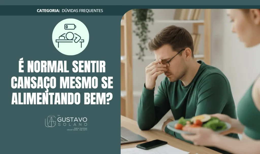 É normal sentir cansaço mesmo se alimentando bem? Entenda as causas ocultas por trás da fadiga persistente