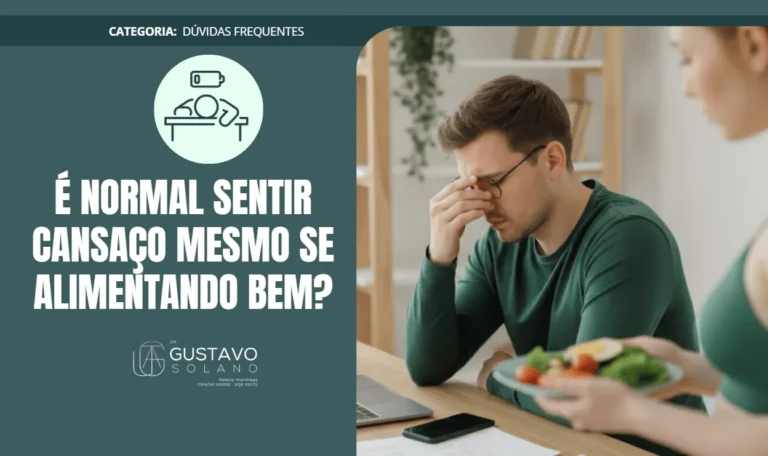 É normal sentir cansaço mesmo se alimentando bem? Entenda as causas ocultas por trás da fadiga persistente