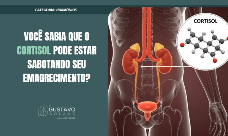 Ilustração do sistema endócrino destacando as glândulas suprarrenais, responsáveis pela produção de cortisol.